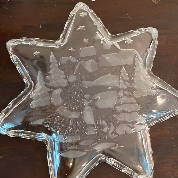 Mikasa Christmas Star Dish Christmas Carol 12 1/2 made in Germany - Picture 3 of 5